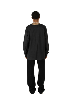 Flower Mock Neck Crewneck 10 Flower Mock Neck Crewneck -footwear Elegant shop 1140284BLK 3