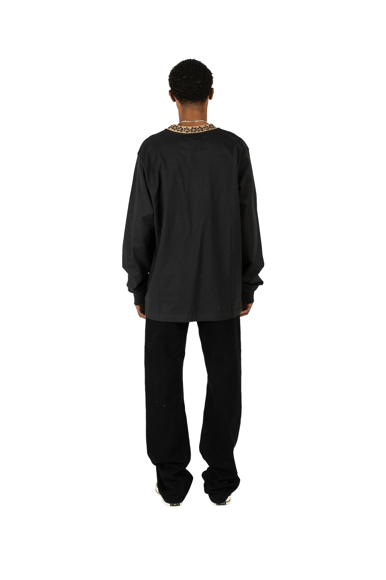 Flower Mock Neck Crewneck 3 Flower Mock Neck Crewneck - Image 3