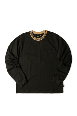 Flower Mock Neck Crewneck 15 Flower Mock Neck Crewneck -footwear Elegant shop 1140284BLK 8