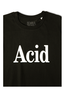 Acid is the Word T-shirt -footwear Elegant shop IDEA 49BLK 5