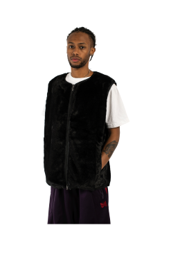 Micro Fur W.U. Piping Vest -footwear Elegant shop LQ2900099 4