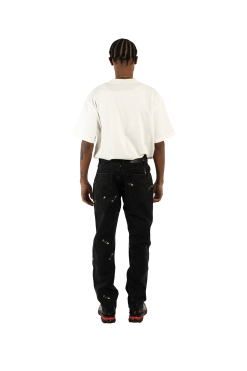 Safety Pin 5 Pocket Denim -footwear Elegant shop P22W038BLK 3