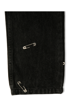 Safety Pin 5 Pocket Denim -footwear Elegant shop P22W038BLK 6
