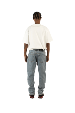 Safety Pin 5 Pocket Denim -footwear Elegant shop P22W038BLU 3