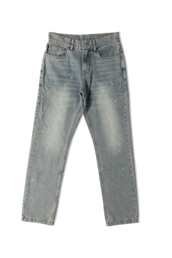 Safety Pin 5 Pocket Denim -footwear Elegant shop P22W038BLU 7
