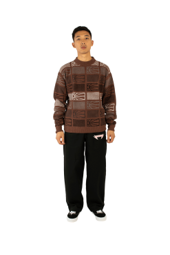 Logo Knit Sweatshirt