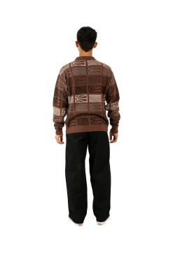 Logo Knit Sweatshirt -footwear Elegant shop PACC11N003BRWN 3