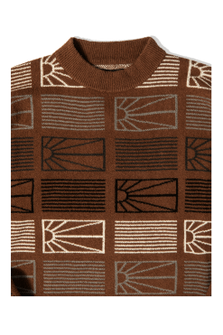 Logo Knit Sweatshirt -footwear Elegant shop PACC11N003BRWN 5