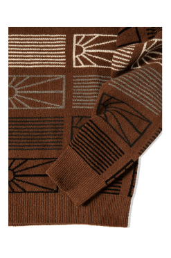 Logo Knit Sweatshirt -footwear Elegant shop PACC11N003BRWN 6