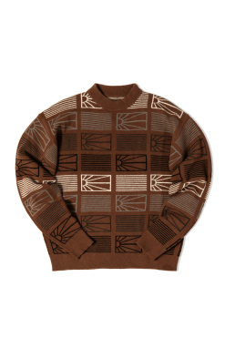 Logo Knit Sweatshirt -footwear Elegant shop PACC11N003BRWN 7