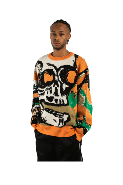 Skulls Crewneck Knit -footwear Elegant shop PAW228606FIRECR 4 e0d9e411 6a32 40d6 a36d 627ee2b06ed9