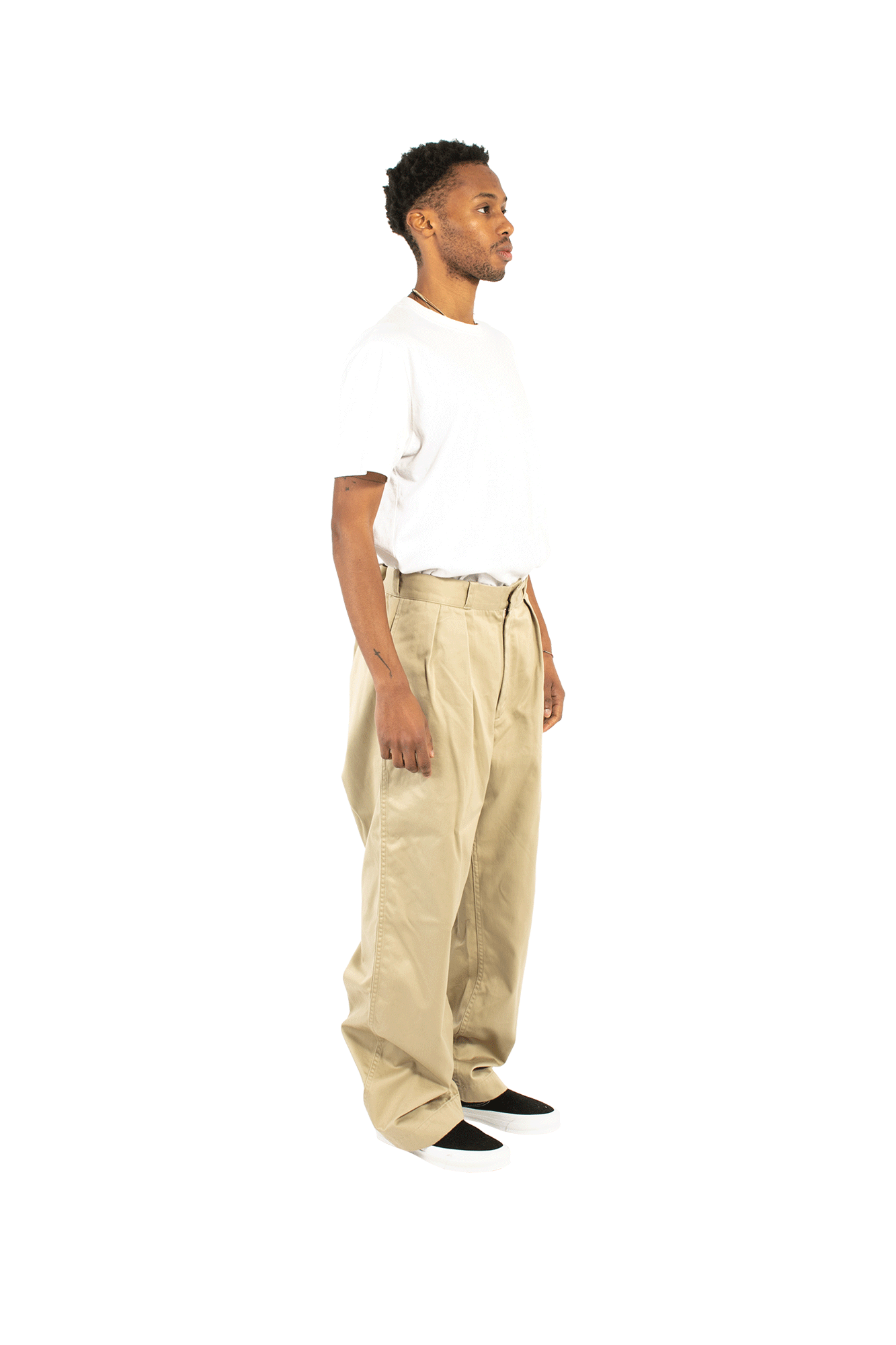 Double Pleat Wide Chino 2 Double Pleat Wide Chino - Image 2