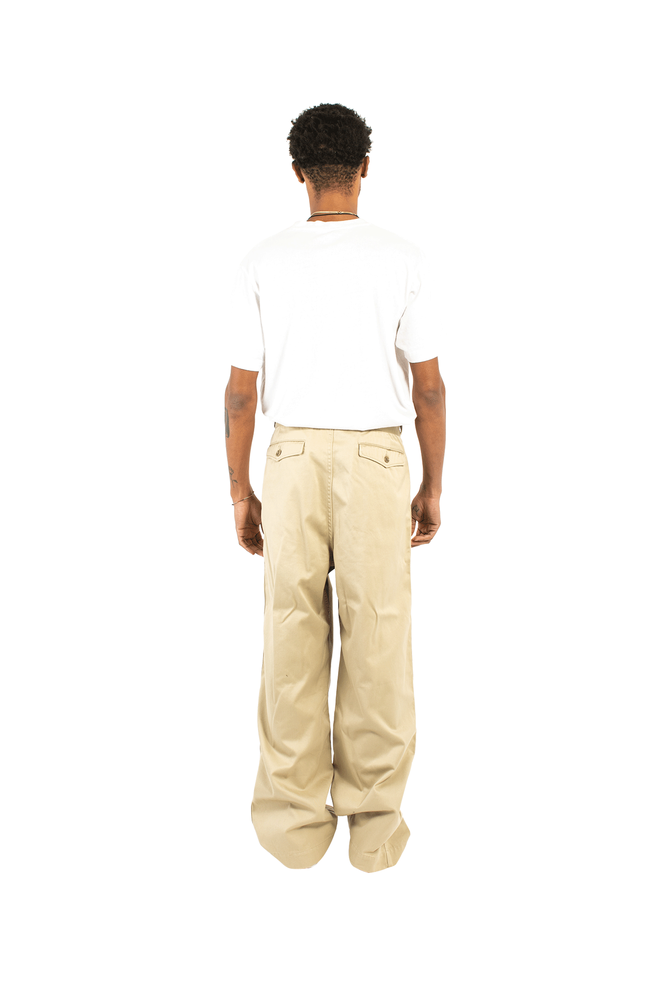 Double Pleat Wide Chino 3 Double Pleat Wide Chino - Image 3