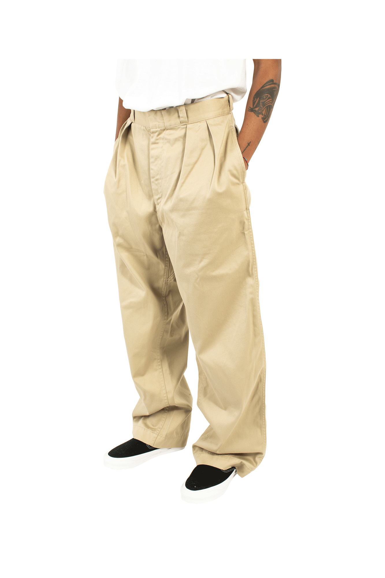 Double Pleat Wide Chino 4 Double Pleat Wide Chino - Image 4