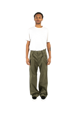 Double Pleat Wide Chino