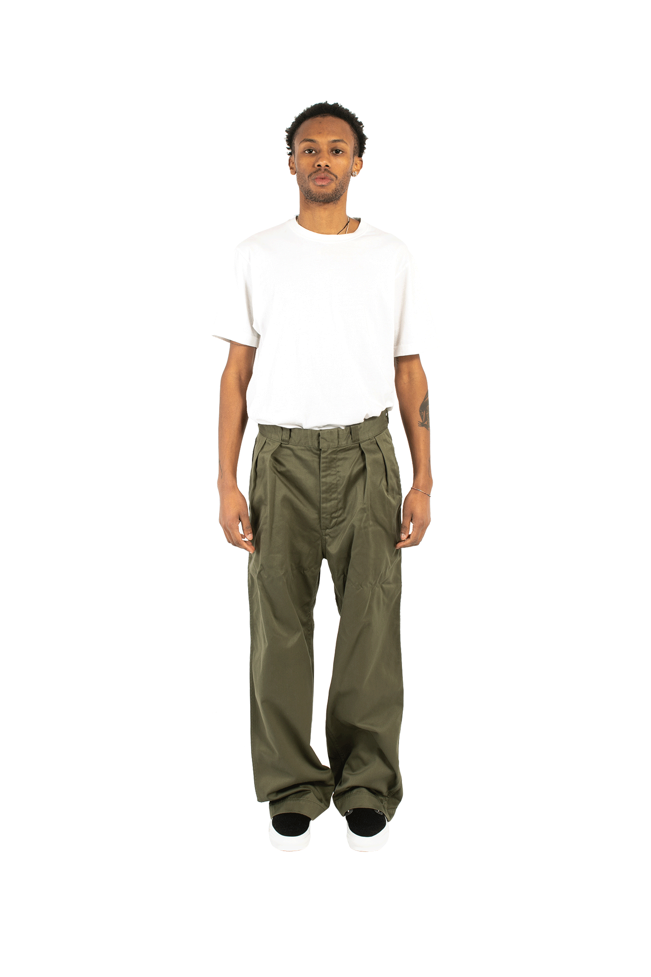 Double Pleat Wide Chino 1 Double Pleat Wide Chino