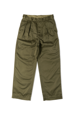 Double Pleat Wide Chino 13 Double Pleat Wide Chino -footwear Elegant shop SUCF154EMGRN 7