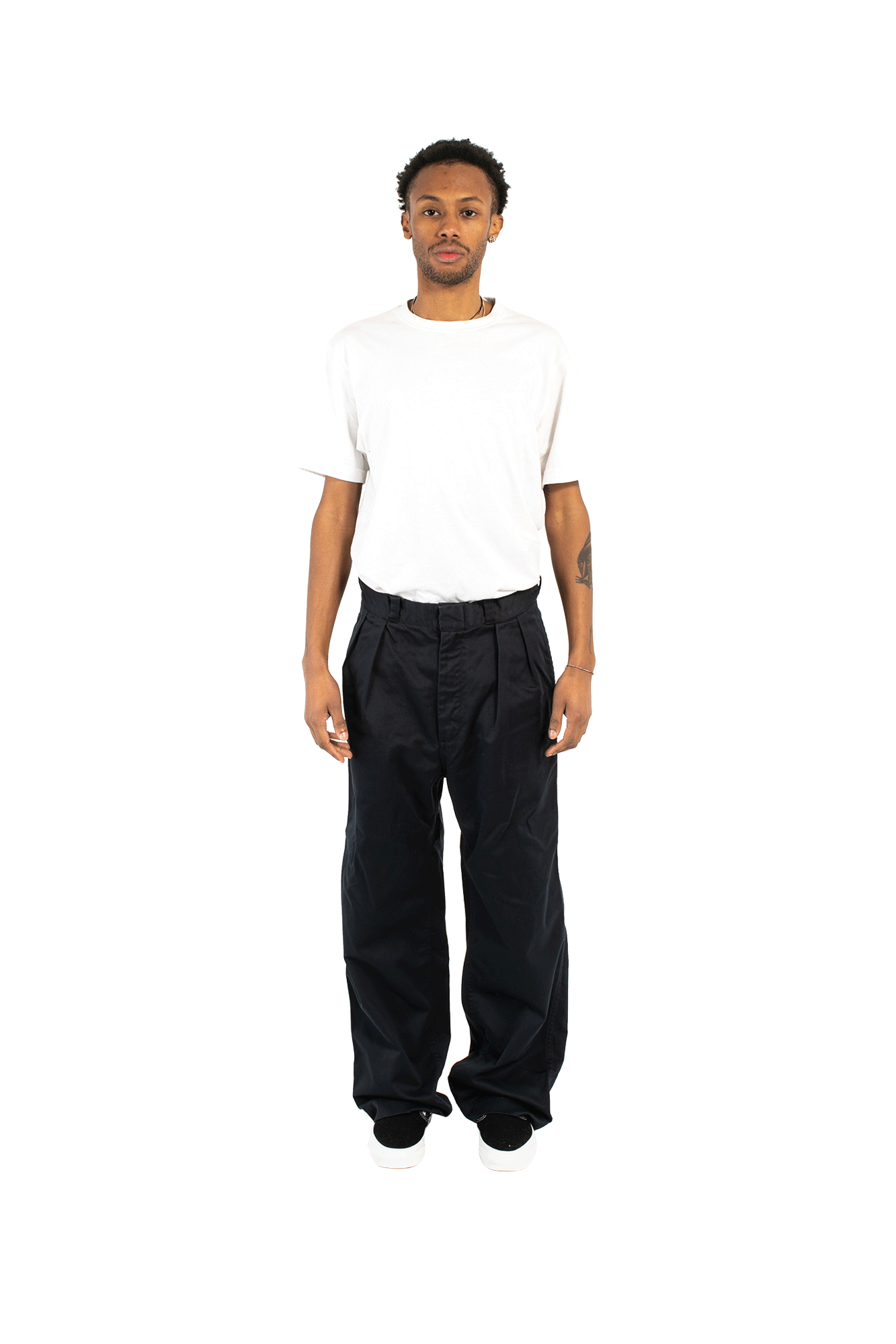 Double Pleat Wide Chino 1 Double Pleat Wide Chino