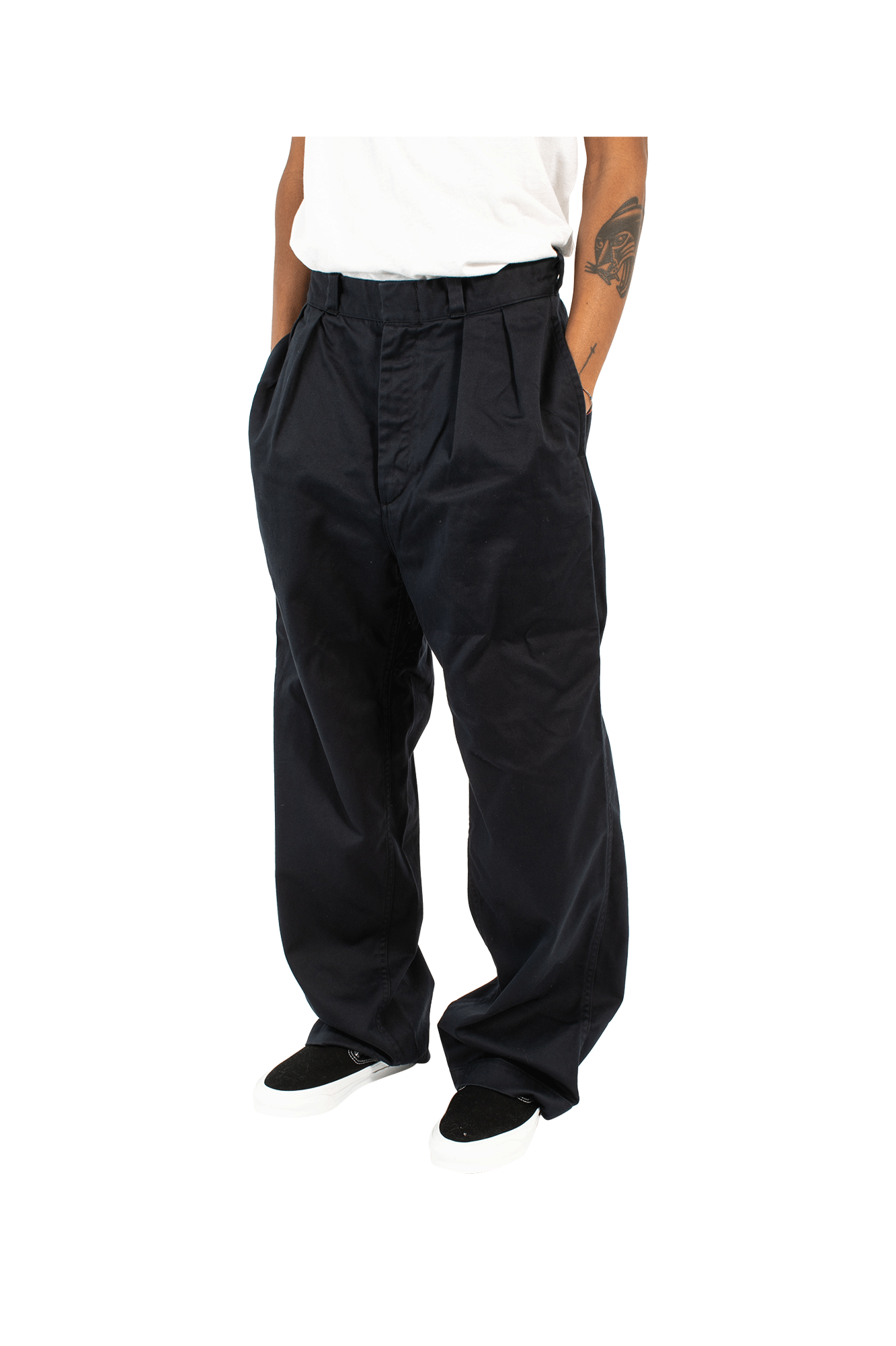 Double Pleat Wide Chino 4 Double Pleat Wide Chino - Image 4