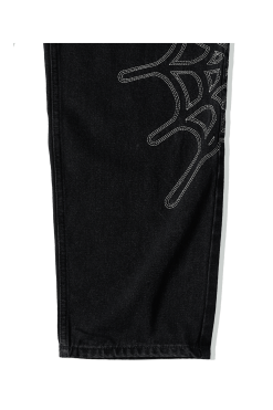 Web Embroidery Denim -footwear Elegant shop TN223DPA5P03BLK 6